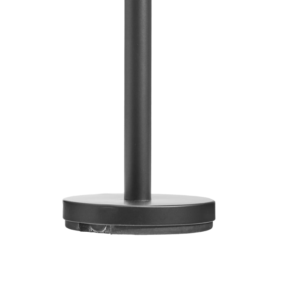 image 1 of Interiors by Premier Elegant Design Black Toilet Roll Holder, Stable Toilet Holder, Sturdy Toilet Roll Holder With Black Base