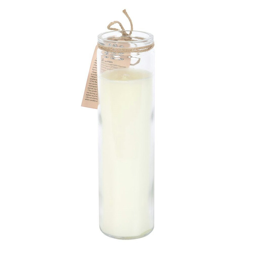 image 1 of Vintage Tarot Rose Tube Candle White