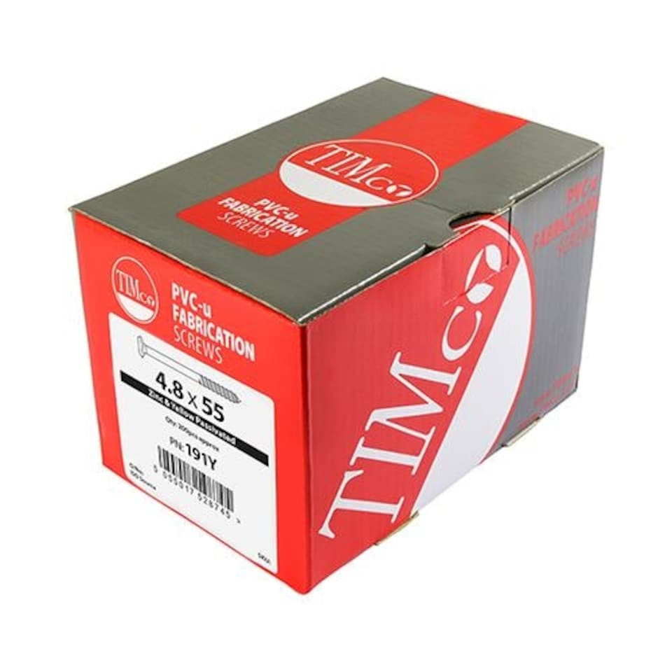 image 1 of Timco - Element Screws - Shallow Pan Countersunk - PH - Self-Tapping Thread - AB Point - Yellow (Size 4.8 x 65 - 200 Pieces)