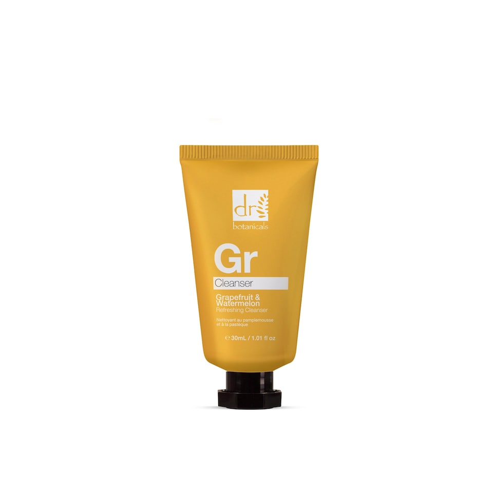 image 1 of Dr. Botanicals Grapefruit & Watermelon Anti-Ageing Refreshing Cleanser 30ml for Fine Lines, Wrinkles, Brightening
