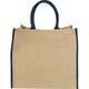 image 3 of Bullet The Large Jute Tote - Natural/Navy - 40 x 20 x 35cm Brown