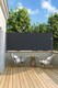 image 1 of Living and Home 3m*1.2m Retractable Patio Side Awning Sunshade Blind | Black | 1