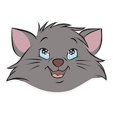 Berlioz The Aristocats Disney Cardboard Face Mask