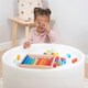 image 2 of Gem Circle Mirror Tray - Sensory Building Toys for Children