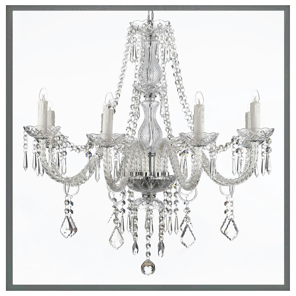 image 1 of Chandelier (Picture Frame) Grey | XL