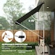 image 10 of Outsunny 3 x 1.5 m Retractable patio  Awning Floor-to-ceiling shade, Grey Cream