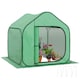 image 1 of Outsunny Mini Pop Up Greenhouse w/ Reinforced PE Cover, Zipper Door, Green | Green | 1