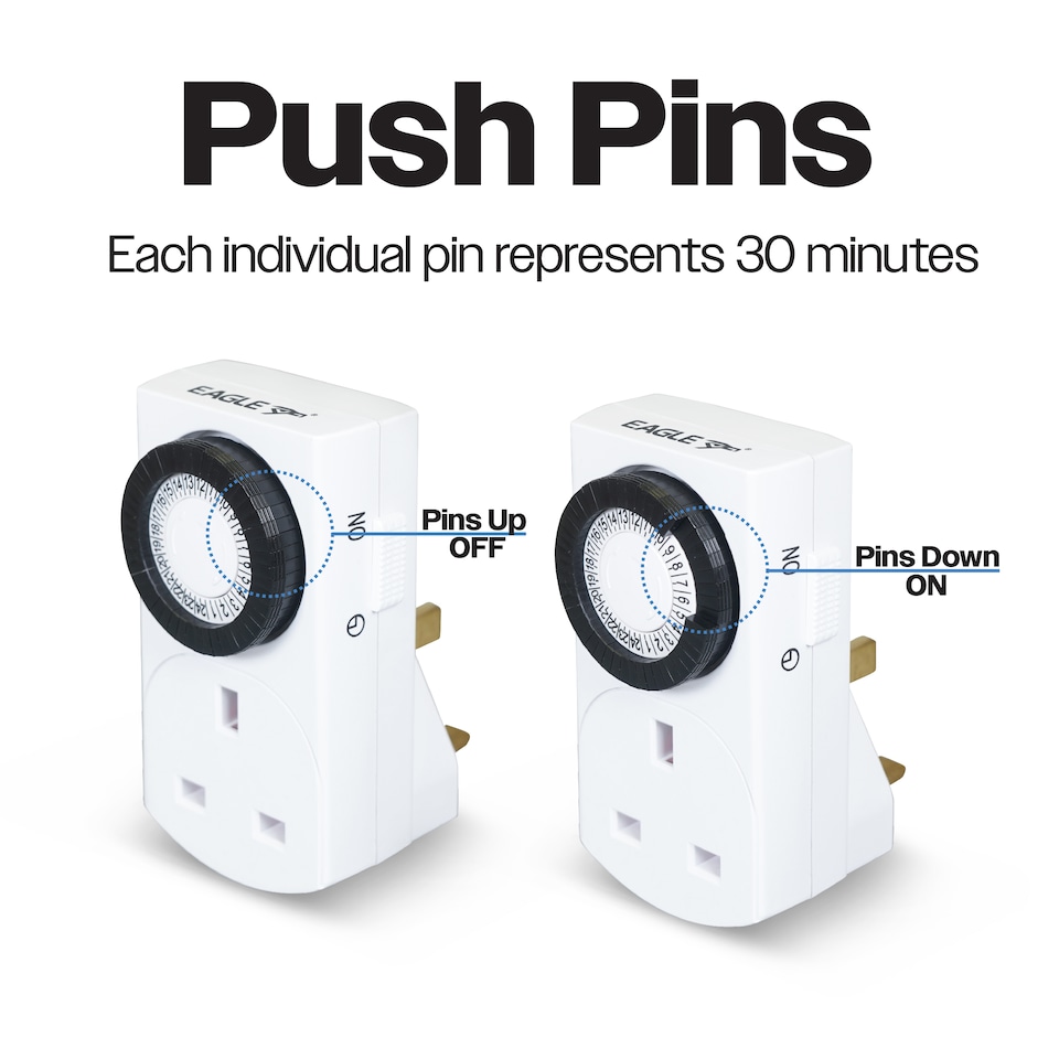 image 1 of Plug In Mechanical Daily Timer, 3 Pack