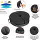 image 6 of 40kg Black Heavy Duty Round Garden Patio Parasol Umbrella Refillable Base Weight Bag