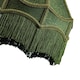 image 3 of Classic Victorian Style Empire Pendant Shade in Forest Green Fabric with Tassels | Green