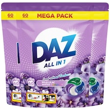 DAZ Wild Lilac Laundry Pods 60 Wash 3 Pack