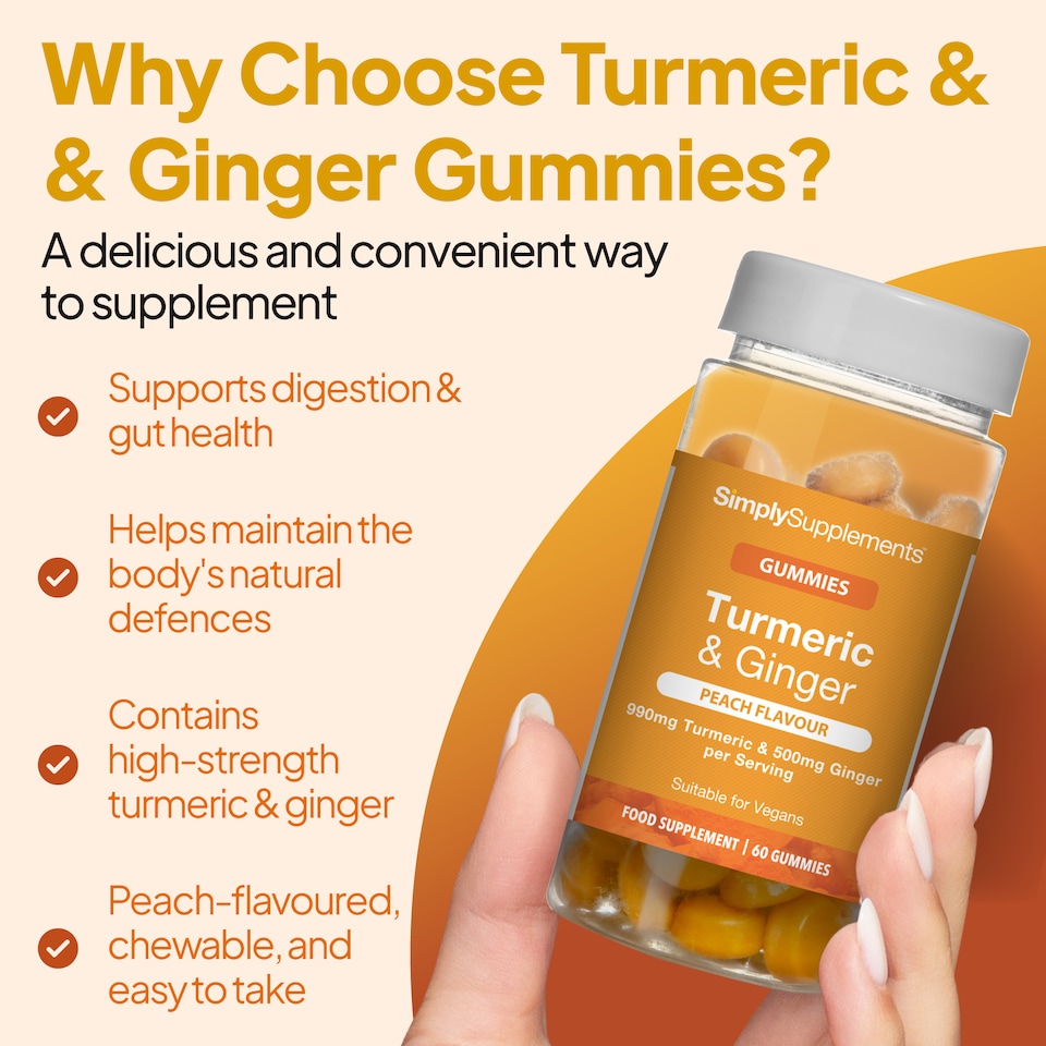 image 1 of Turmeric and Ginger Gummies - 60 Gummies