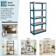 image 5 of Home Vida 5 Tier Garage Shelf Heavy Duty Boltless Shelving Storage Unit, Large, Blue