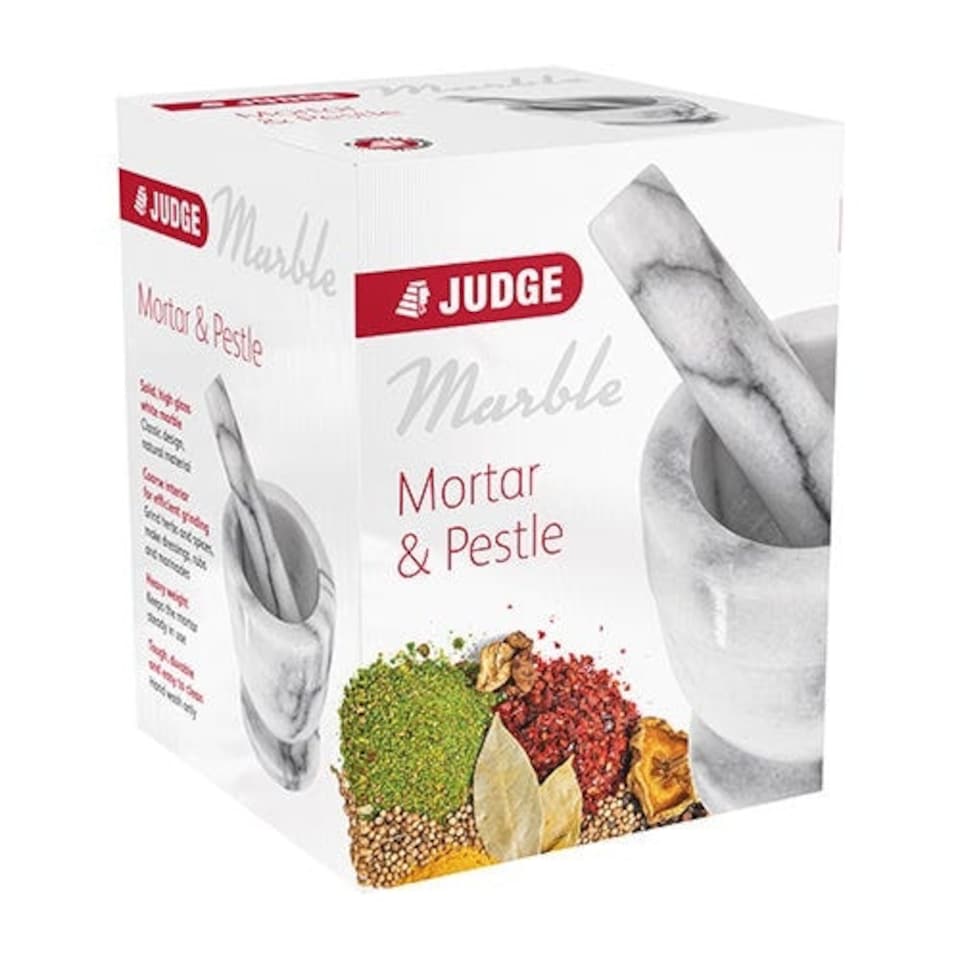 image 1 of Judge White Marble Large Mortar & Pestle 13cm