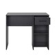 image 7 of Adore Anthracite Grey Study Desk with Drawer & Shelves Grey