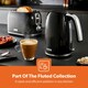 image 9 of GEEPAS 1.7L Electric Kettle 3000W 360° Rotational Base Cordless Jug Kettle|Black|Fluted