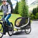 image 6 of PawHut Pet Stroller Dog Jogger Folding Bike Cargo Trailer Carrier Bicycle Black