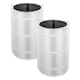 image 1 of SPARES2GO Filter for Blueair Air Purifier Blue Pure 511 HEPASilent Particle HEPA Carbon Sleeve (Pack of 2 Filters)