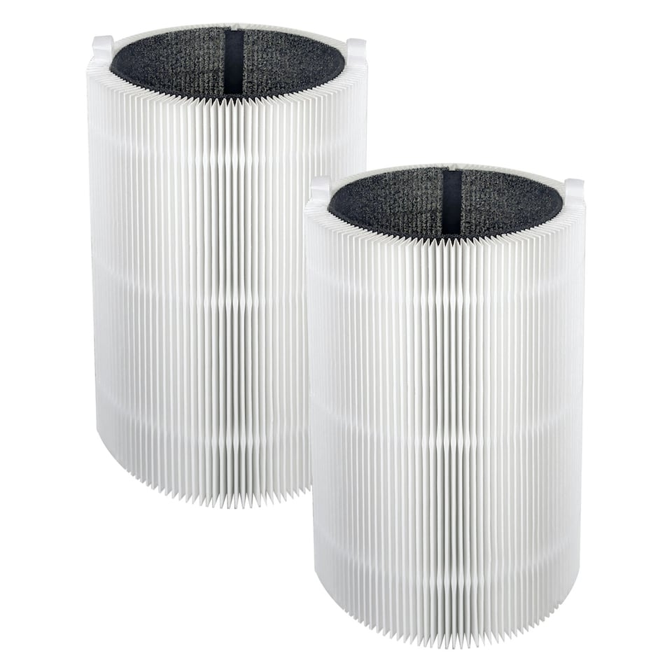 image 1 of SPARES2GO Filter for Blueair Air Purifier Blue Pure 511 HEPASilent Particle HEPA Carbon Sleeve (Pack of 2 Filters)