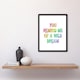 image 4 of You Remind Me Of A Wild Dream Bright Colourful Framed Wall Art Print 12X16 In