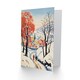 image 2 of Winter Village Snow Sunshine Birthday Him Her Card