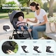 image 3 of AIYAPLAY Baby Pushchair, Foldable Toddler Stroller with Adjustable Backrest & Footrest, Canopy, Storage Basket, Compact with One Hand Baby Buggy, from Birth to 3 Years (15kg) | Grey