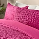image 10 of OHS Geometric Ultra Soft Seersucker Duvet Cover Set Red | Wine | Single