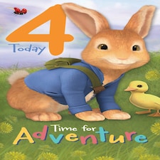 Peter Rabbit Age 4 Birthday Card