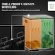 image 5 of HOMCOM 2 x 20L Dual Kitchen Bin Pedal Bin for Recycling and Waste Silver | 40L