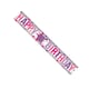 image 2 of Amscan Holographic Happy 16th Birthday Banner - Pink - One Size