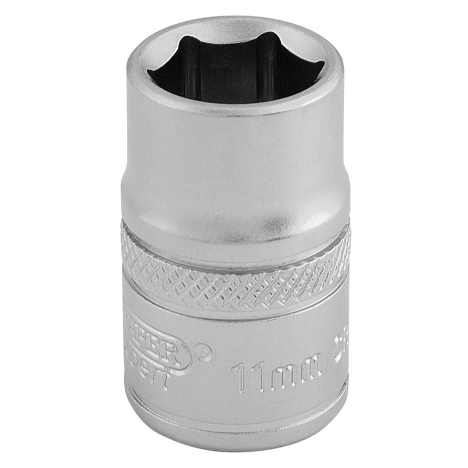 11Mm 6Pt Socket 3/8 Dr-Pckd - 16536