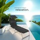 image 8 of Sun Loungers Set of 2 - foldable, sunroof, 4-step backrest, head cushion | Black | black | 2