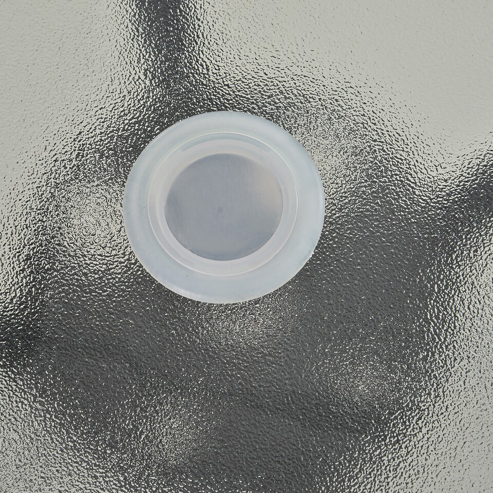 image 1 of Outsunny 80 cm Round Garden Dining Table with Parasol Hole for 4, Outdoor Coffee Bistro End Side Table with Tempered Glass Top and Steel Frame for Patio, Porch, Black