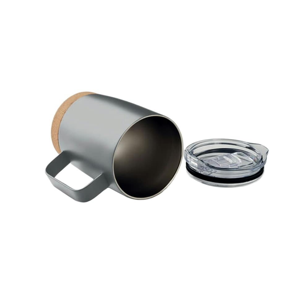 image 1 of MidOcean Ruby Double Wall 300ml Mug - Grey - One Size