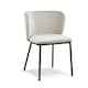 image 2 of Mandy Dining Chair - Crib 5 (Pack of 2) - Velvet - L48 x W46.2 x H75.5 cm - Light Grey | Grey