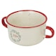 image 5 of Christmas Soup Mugs Jumbo Stoneware Two Handle Festive Xmas Bowls | Multi | Set of 4