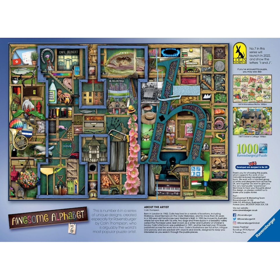 image 1 of Ravensburger Colin Thompson Awesome Alphabet No.6 H 1000 Piece Puzzle