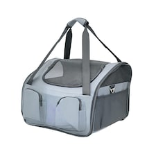 PawHut Folding Pet Bag Carrier Car Seat Dog Cat Safety Travel Shoulder Portable