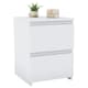 image 10 of Vida Designs Denver 2 Drawer Bedside Chest Cabinet Table Nightstand, White