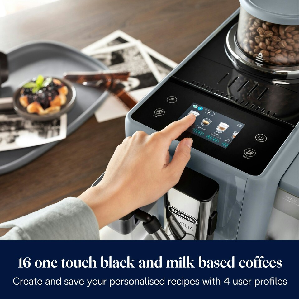 image 1 of De'Longhi Rivelia Bean to Cup Coffee Machine - EXAM440.55.G Grey