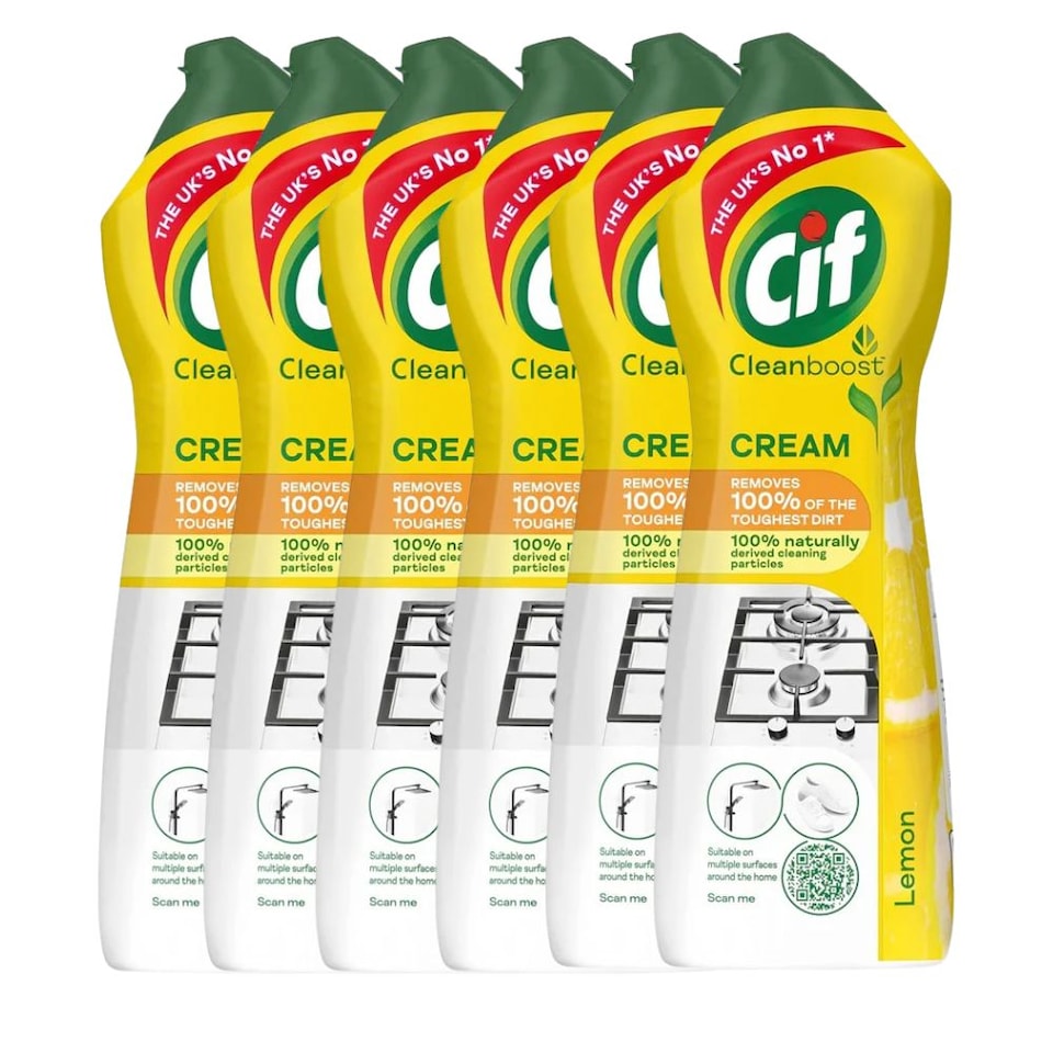 CIF Cream Lemon Surface Cleaner 500ml Pack of 6