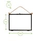 image 3 of Nicola Spring Hanging Metal Photo Frames - 7" x 5" - Black - Pack of 5 - Hanging Picture Frame Display Frame Poster Frame Picture Display Black | S