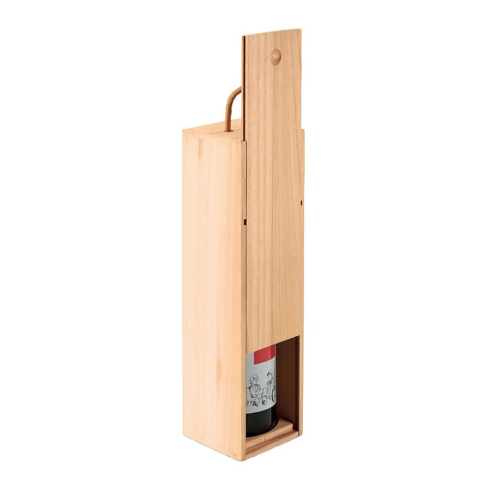 image 1 of MidOcean Vinbox Wooden Wine Box - Wood - One Size | Brown