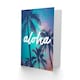 image 2 of Aloha Hawaii Palm Trees Travel Goodbye Card