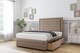 image 3 of Sloomy Ashford Mink Plush Divan Bed With Mattress 2 Drawers Right Side With 26" Strutted Headboard & 12" Matching Footboard 3' Single | Brown | Mink | Single | 1