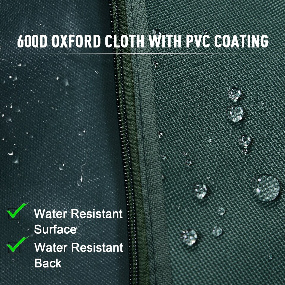 image 1 of Outsunny Garden Furniture Protector Patio Swing Chair Cover | Green | Deep Green | 177 x 114 x 152cm