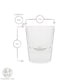 image 3 of Rink Drink Wide Shot Glasses - 25ml - Clear - Pack of 6