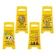image 1 of Assorted Warning Yellow Plastic Standing Frame Sign