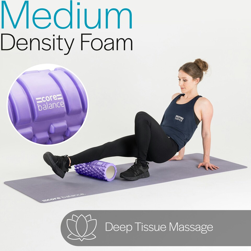 image 1 of Grid Foam Roller - Purple