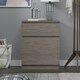 image 1 of FWStyle Stora 1 Door 1 Drawer Multi-Storage Unit - Rustic Oak Brown